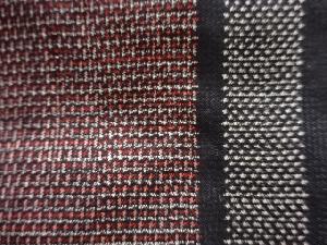 アンティーク　枡模様織り出し本場泥大島紬着物